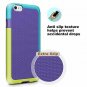 For iPhone 6/6s plus case Hybrid Impact 3 Color Shockproof Rugged Hard Purple