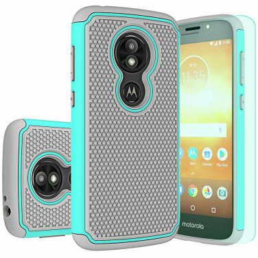 For Moto E5 Cruise Case Play HD Screen Protector Huness Durable Armor Mint