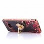 For Galaxy S8 Plus Case Glitter Crystal Heart Floral Slim Luxury Ring Rose Gold