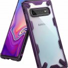 For Samsung Galaxy S10 Case Built in Matrix Rear Renovated Bumper Royal Purple