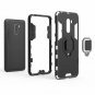 For Xiaomi Pocophone F1 Case Ring Holder Iron Man Design 2 in 1 Hybrid Black