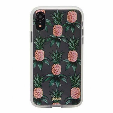 For iPhone XR Case Military Drop Test Certified Protective Clear Pineapples Gold