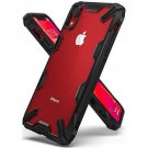 iPhone XR Case Clear Hard PC Back Shock Imbibe Effect Solid Defense Bumper Black