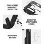 iPhone XR Case Clear Hard PC Back Shock Imbibe Effect Solid Defense Bumper Black