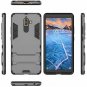 For Nokia 7 Plus Case Dual Layer Armor Hard Slim Hybrid Kickstand Phone Gray