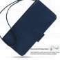 For Galaxy Note 9 Case PU Leather Wallet Wrist Strap 4Slots ID&Credit Card Blue