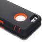 for Apple iPhone 6/6S Case Built Screen Protector Tough 3in1 Rugged Black Orange