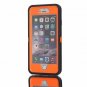 for Apple iPhone 6/6S Case Built Screen Protector Tough 3in1 Rugged Black Orange