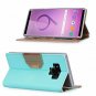 For Galaxy Note 9 Wallet Case Card Slots Mirror Wristlet Folding Stand Mint