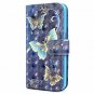 For Samsung Galaxy S7 Case Wallet Leather Credit Card ID Holders  Gold Butterfly