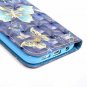 For Samsung Galaxy S7 Case Wallet Leather Credit Card ID Holders Gold Butterfly