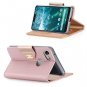 For Google Pixel 3 XL Wallet Case Mirror Wristlet Folding Stand Protective Pink