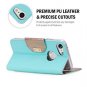 For Google Pixel 3 XL Wallet Case Mirror Wristlet Folding Stand Protective Mint