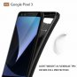 For Google Pixel 3 Case TPU Shock Absorption Technology Raised Bezels Black