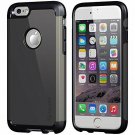 For iPhone 6/6s Case Armor Shock Absorbing Heavy Duty Dual Lay Black/Gunmetal