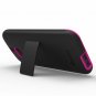 HTC One M8 Stand Case GreatShield Legacy Series Slim Fit Hybrid Snap  Black pink