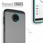For Motorola Moto Z3/Z3 Play Case Protection Rugged but Slim Dual Layer Metallic