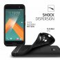 for HTC 10 Case with Resilient Shock Absorption and Carbon Fiber Design Black