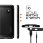 for HTC 10 Case with Resilient Shock Absorption and Carbon Fiber Design Black