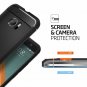 for HTC 10 Case with Resilient Shock Absorption and Carbon Fiber Design Black