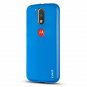 For Moto C4/G4 Plus Case Drop Protection Slim Cushion NOT for Moto G4 Play Blue