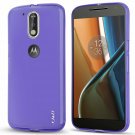 For Moto C4/G4 Plus Case Drop Protection Slim Cushion NOT for Moto G4 PlayPurple