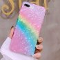 For iPhone 7/8 Plus Case Cute Ultra Thin Tinfoil Series Macaron Soft Rainbow