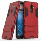 For Nokia 7 Plus Case Dual Layer Armor Hard Slim Hybrid Kickstand Phone Red