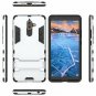 For Nokia 7 Plus Case Dual Layer Armor Hard Slim Hybrid Kickstand Phone Silver
