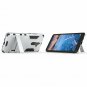 For Nokia 7 Plus Case Dual Layer Armor Hard Slim Hybrid Kickstand Phone Silver