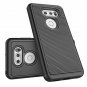 For LG V30/30s/30/V30 Plus Case Shock Absorbing Rubber Silicone Hard Grip Black
