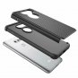 For LG V30/30s/30/V30 Plus Case Shock Absorbing Rubber Silicone Hard Grip Black