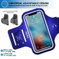 Cell Phone Armband Case Water Resistant  with Adustable Elastic Band & Key Black