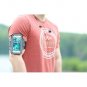 Cell Phone Armband Case Water Resistant with Adustable Elastic Band & Key Black