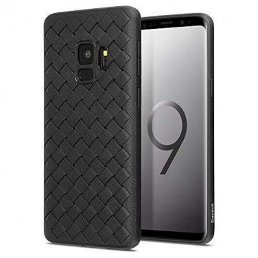 For Samsung Galaxy S9 Case Durable Flexible Protection Geometric Pattern Black