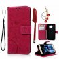 For Samsung Galaxy S7 Case Wallet Leather Credit Card ID Holders Ultra Slim Pink