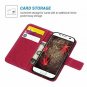 For Samsung Galaxy S7 Case Wallet Leather Credit Card ID Holders Ultra Slim Pink