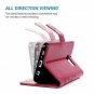 For Samsung Galaxy S7 Case Wallet Leather Credit Card ID Holders Ultra Slim Pink