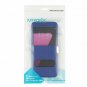 For Samsung Galaxy S7 Case  Dual Window Magnetic Closure Twill PU Leather Blue