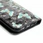 For Samsung Galaxy S7 Case Wallet Leather Credit Card ID Holders Black Butterfly