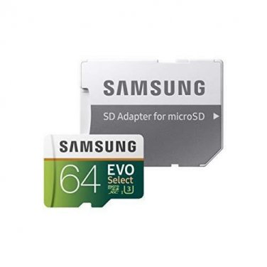 Memory Card Samsung 64GB 100MBs U3 MicroSDXC Evo with Adapter MB ME64GA/AM