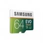 Memory Card Samsung 64GB 100MBs U3 MicroSDXC Evo with Adapter MB ME64GA/AM