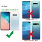 For Samsung Galaxy S10e case 3D PET Screen Protector 2 Pack Glitter Liquid