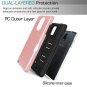 For Galaxy Grand Prime Case Stand Brushed Texture Dual Layer Shockproof Rose