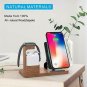 Wireless Charging Stand 3 in 1 Apple Watch Charging Stand for AirPods Wood