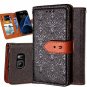 For Galaxy S7 Edge Wallet Case Ultra Slim Vintage Leather Folio Flip Book Black