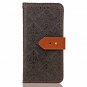 For Galaxy S7 Edge Wallet Case Ultra Slim Vintage Leather Folio Flip Book Black