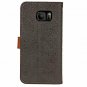 For Galaxy S7 Edge Wallet Case Ultra Slim Vintage Leather Folio Flip Book Black