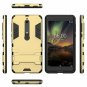 For Nokia 6/6.1 2018 Case Not for Nokia 6 2017 Dual Layer Armor Hard Slim Gold