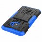 For Galaxy J2 Case Kickstand Hard PC Back Cover Dual Layer Protection Blue